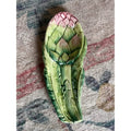 Vintage Italian Artichoke Majolica-Style Spoon Rest