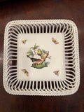 Herend Rothschild Bird Porcelain Reticulated Square Tray Pls Review Photos