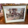 Vintage George Wright 'The Pink of Condition' Fox Hunt Framed Lithograph