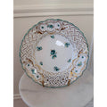 Meissen Porcelain Indian Green Reticulated Plate 8 inches