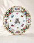 Antique Schumann Bavaria Dresden Floral Charger, Marie Antoinette