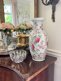 Chinese Pink Peach Blossom Porcelain Vase 18 inches Large