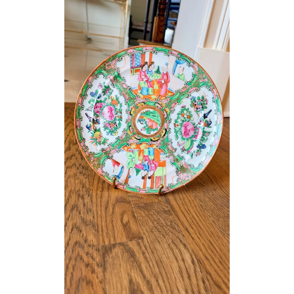 Vintage Chinese Rose Medallion Famille Rose Plate – 9.5” $150 each plate