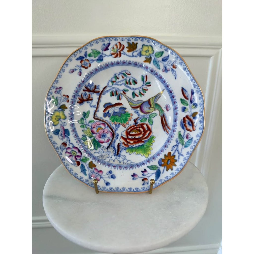 Antique Mason's Ironstone China 9 inch Flying Bird Plate