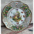 Royal Dresden Germany Reticulated Courting Couple Plate