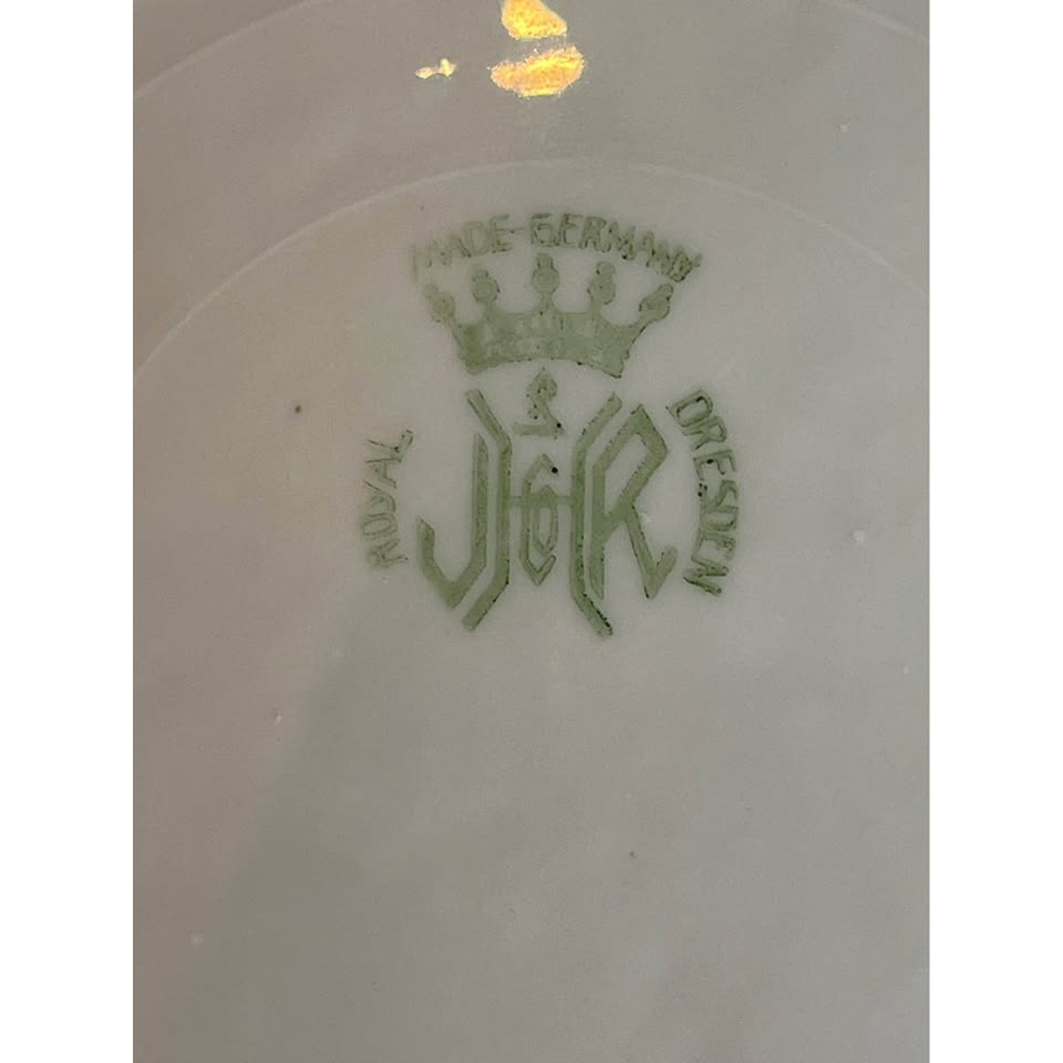 Royal Dresden Germany Reticulated Courting Couple Plate