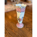 Vintage Hand Painted Floral Bud Vase