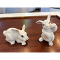 Pair of Vintage Porcelian Bunny Figurines
