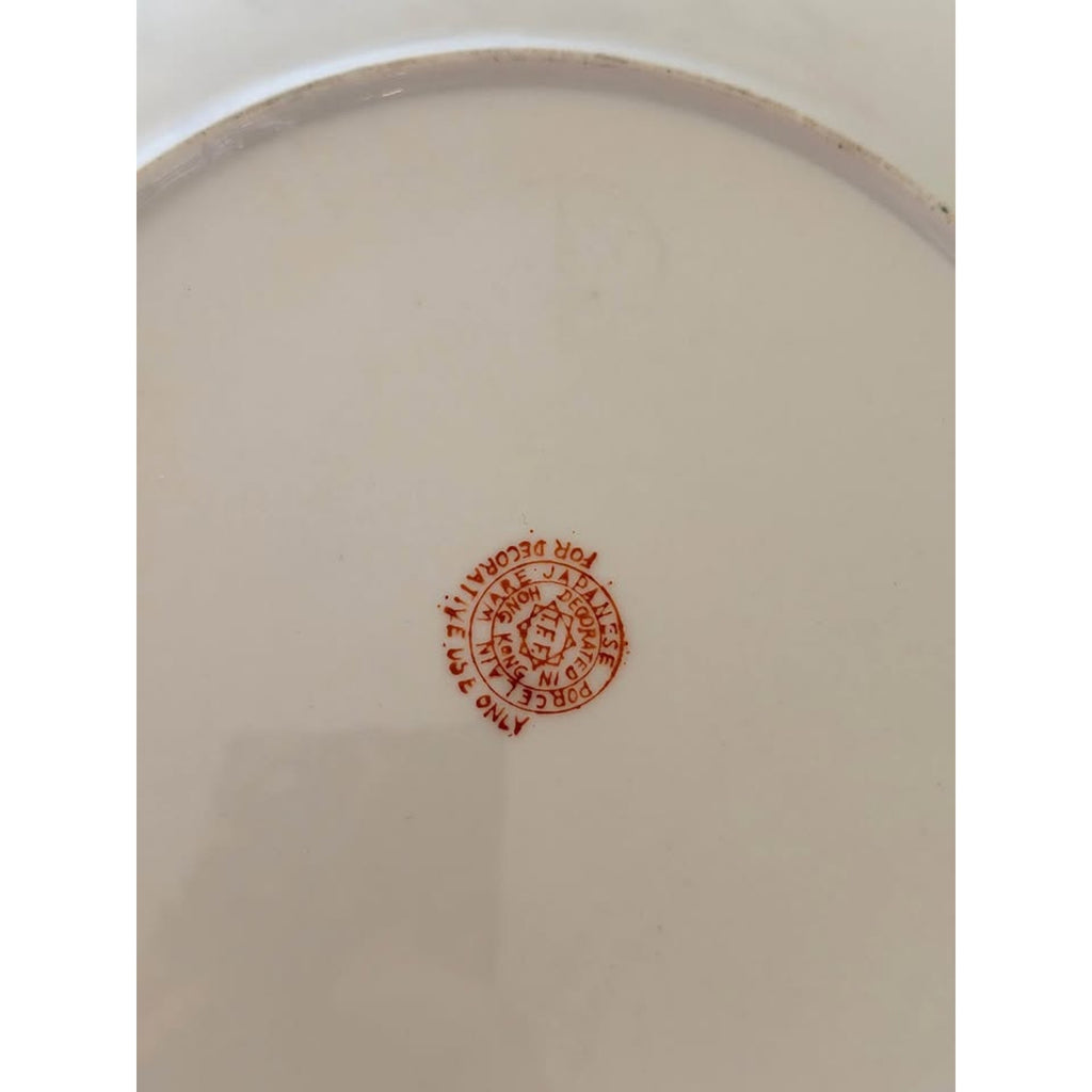 Vintage Chinese Famille Rose Porcelain Bird Motif Plate 10 inch