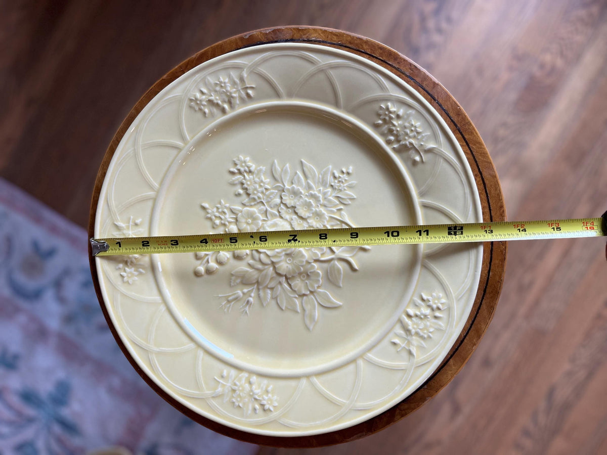 Vintage Bordallo Pinheiro Yellow Floral Platter, 13” Portugal