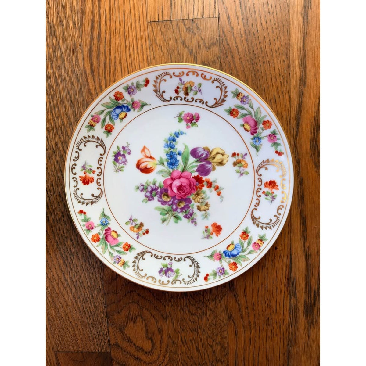 Pair of Vintage Noritake Floral Porcelain Plates – 7"