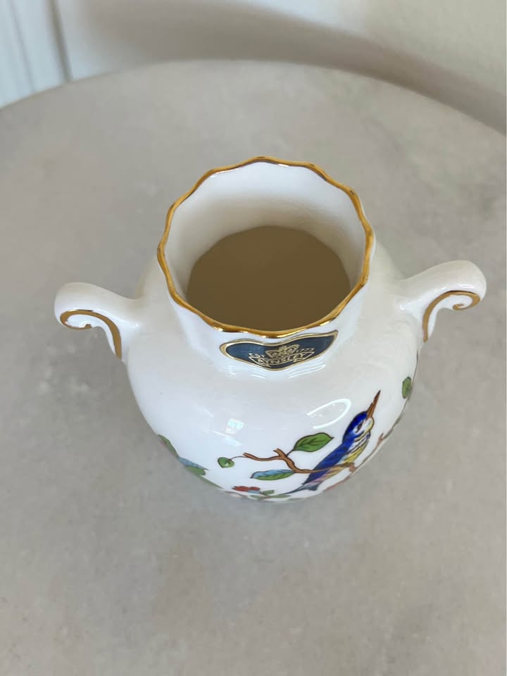Vintage Aynsley Pembroke Bone China Handled Mini Bud Vase