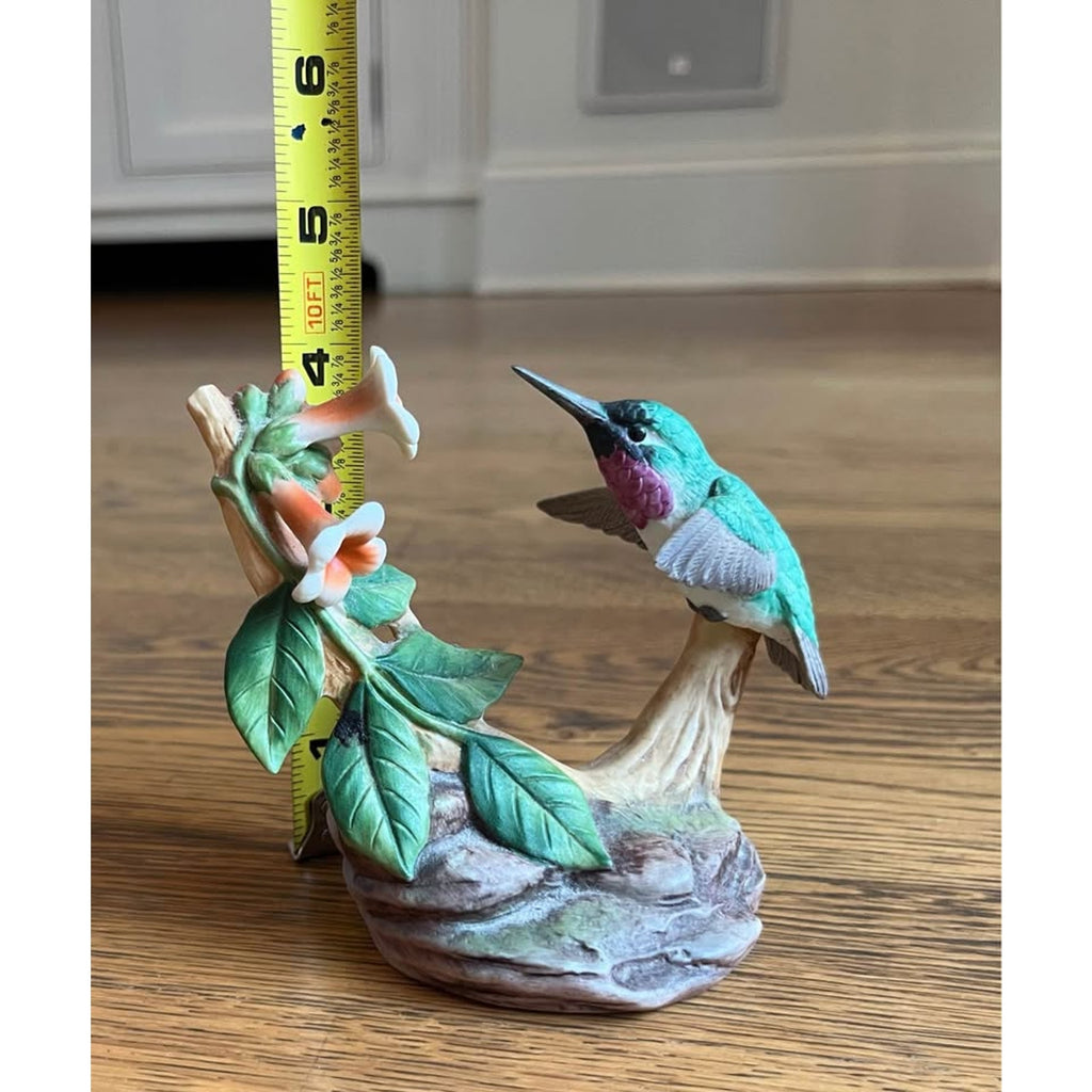 Andrea Hummingbird Figurine with Flowers