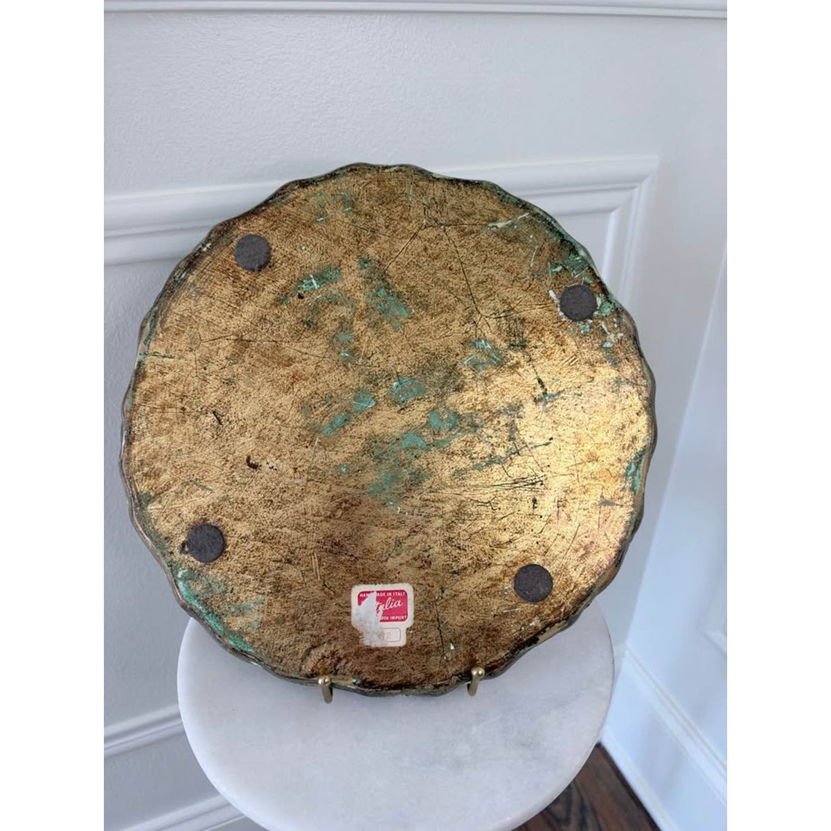 Vintage Italian Florentine Gilt Wood Tray