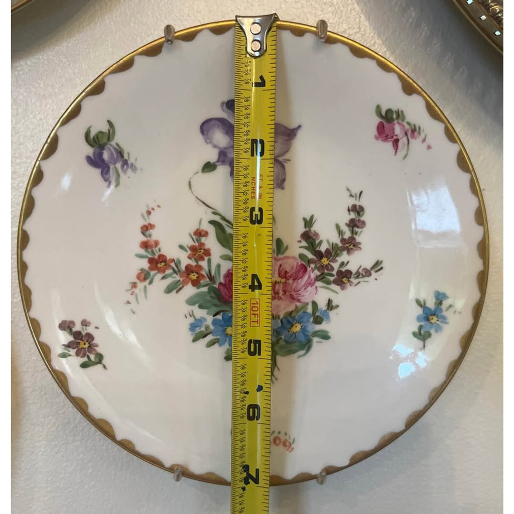 Antique T&V Limoges France Hand Painted Floral Porcelain Plate
