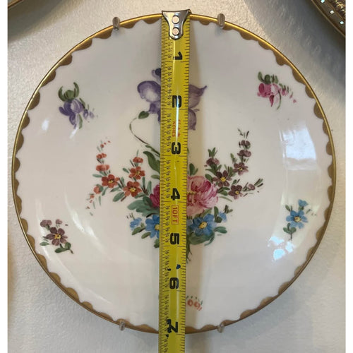 Antique T&V Limoges France Hand Painted Floral Porcelain Plate
