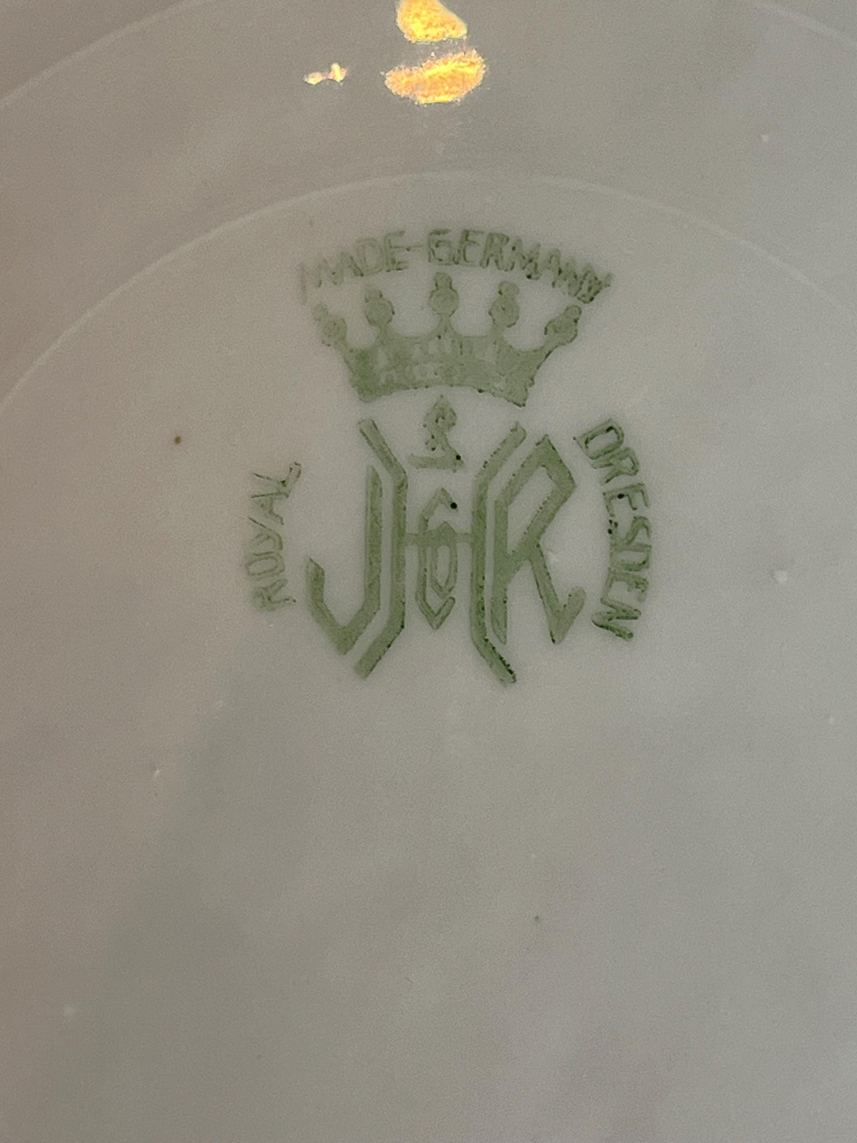 Royal Dresden Germany Reticulated Courting Couple Plate