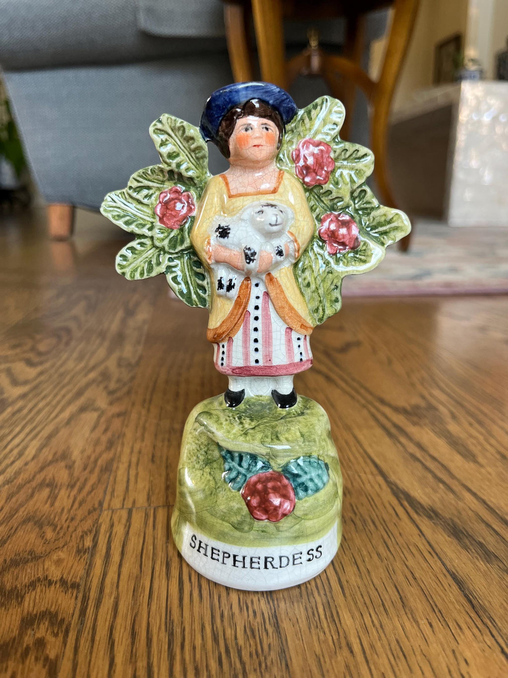 Charming Vintage Staffordshire Shepherd & Shepherdess Pair