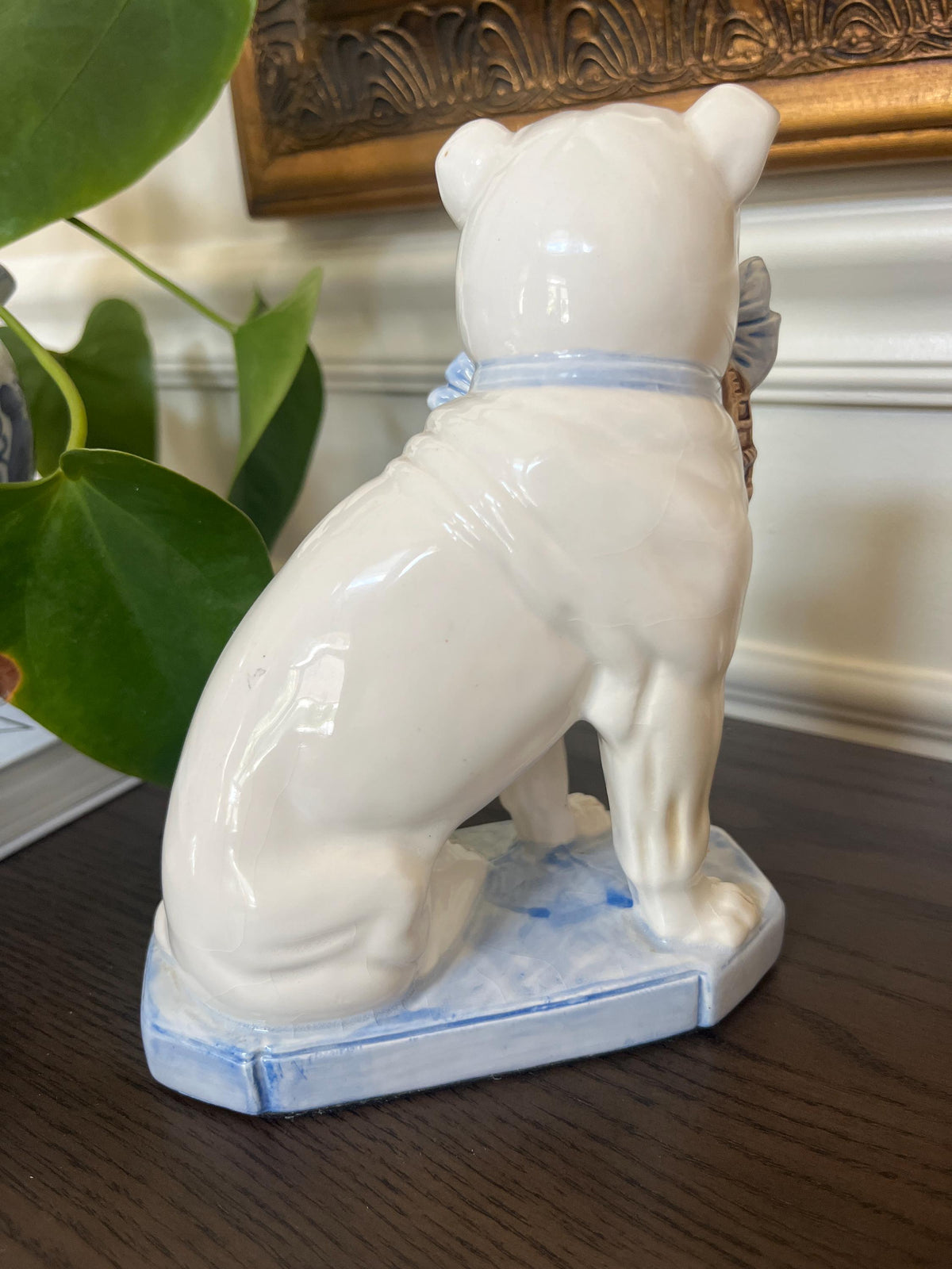 Vintage Fitz & Floyd Pug Dog Bulldog Bookend Figurine