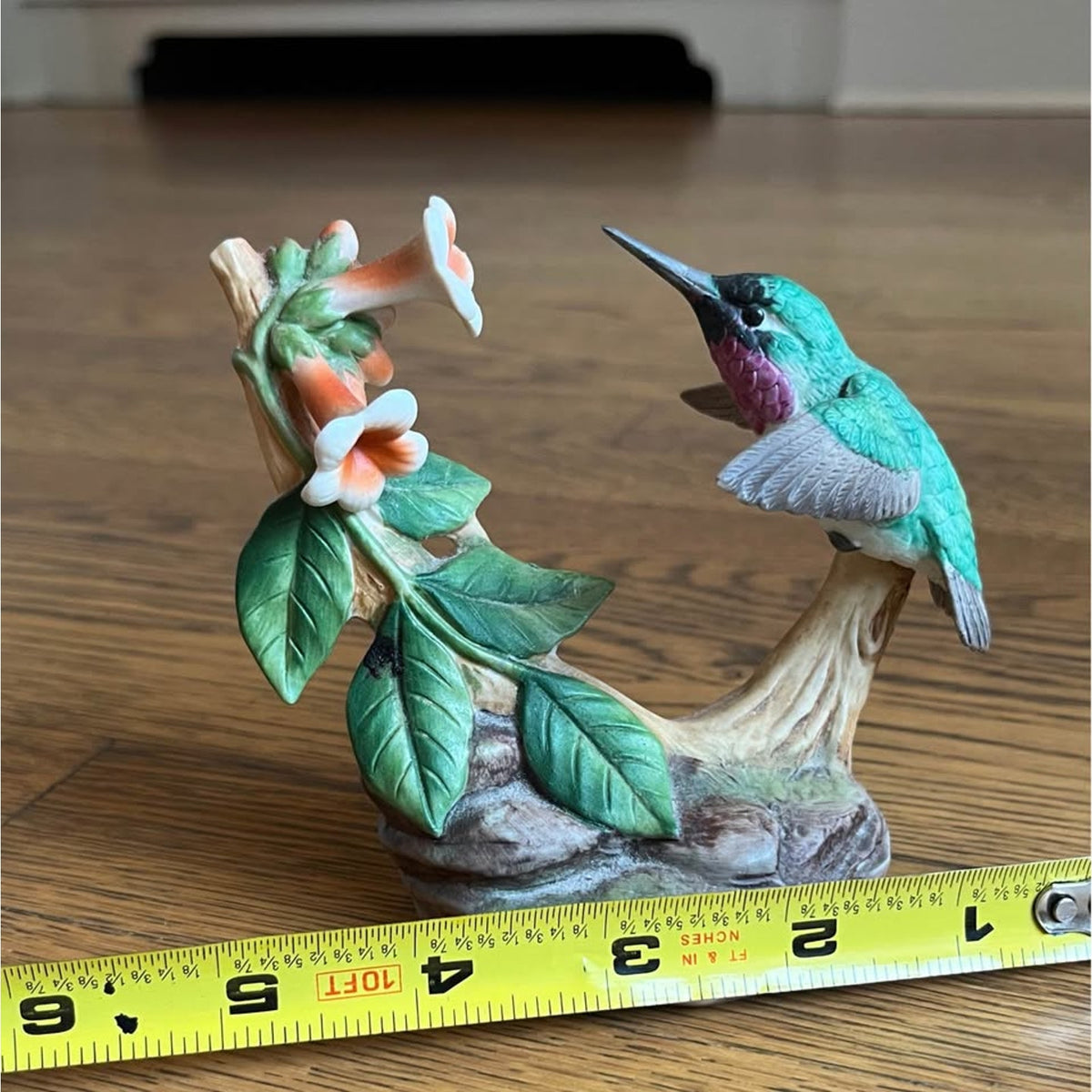Andrea Hummingbird Figurine with Flowers