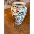 Vintage Chinese Porcelain Peach Pink Blossom Vase