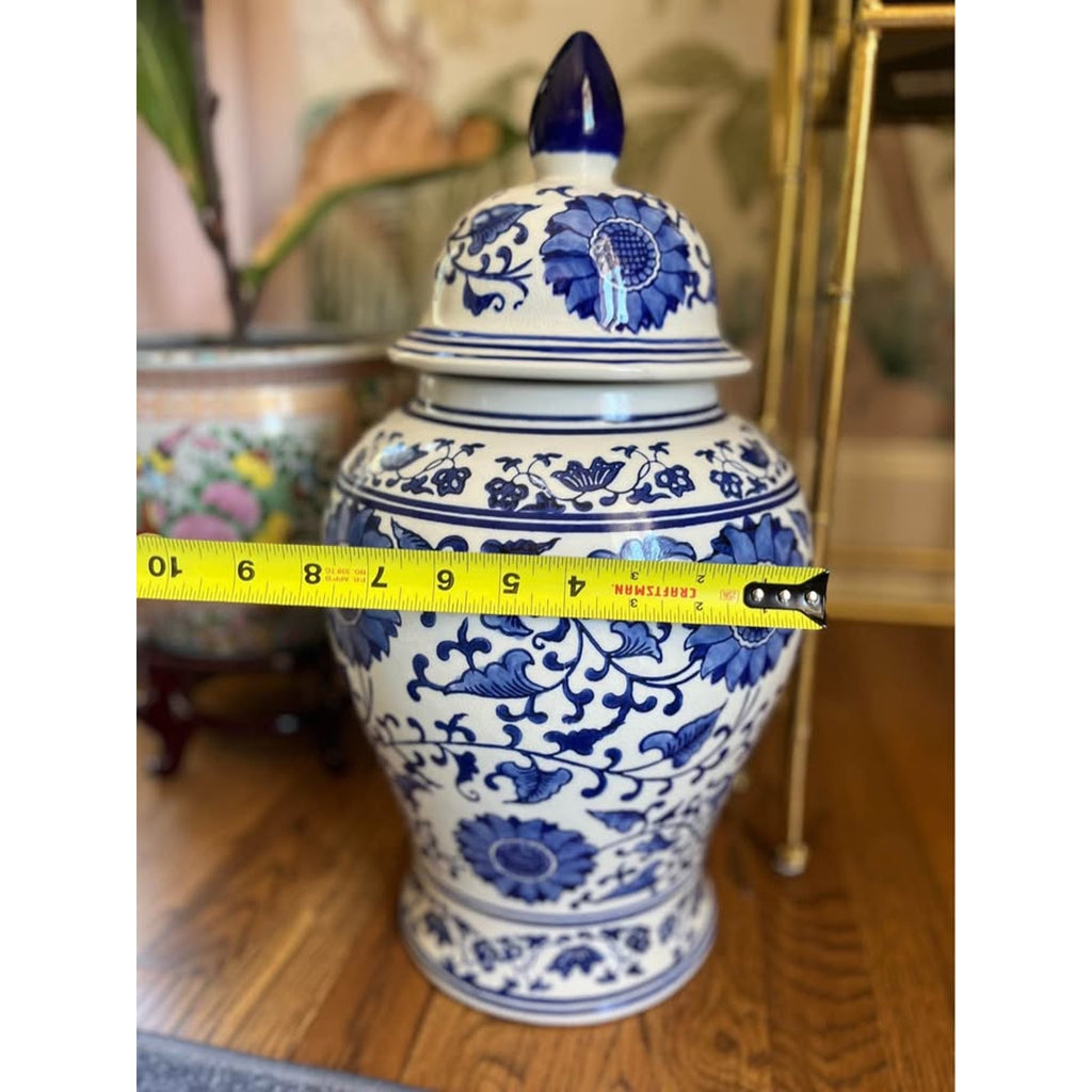 CHINOISERIE GINGER JAR Large 19" H x 10" Diameter