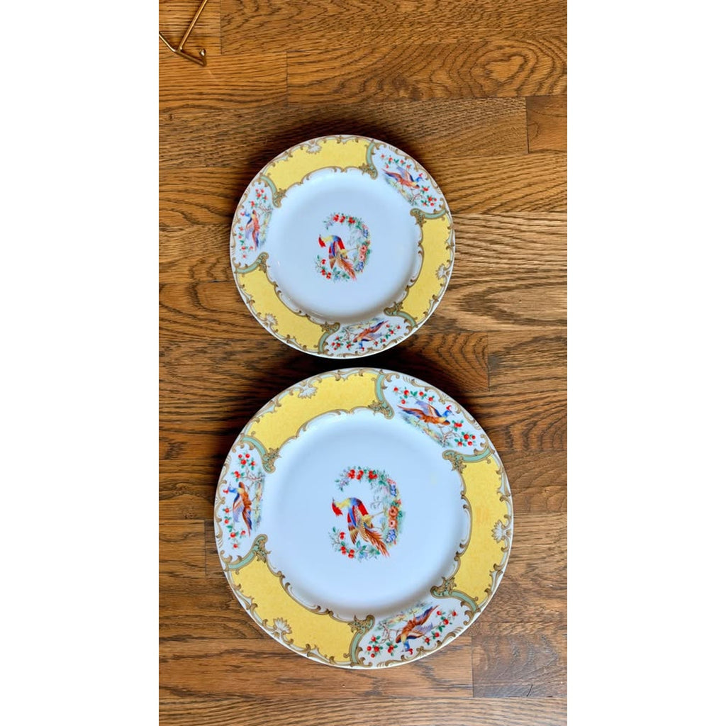 Andrea by Sadek Chelsea Bird Porcelain Plates – Newport Mansions Pair
